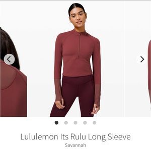 Lululemon Its Rulu Long Sleeve